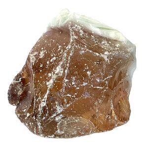 Amber Milk Glass Layered‎ Art Glass Cullet Slag Glass #5XL42